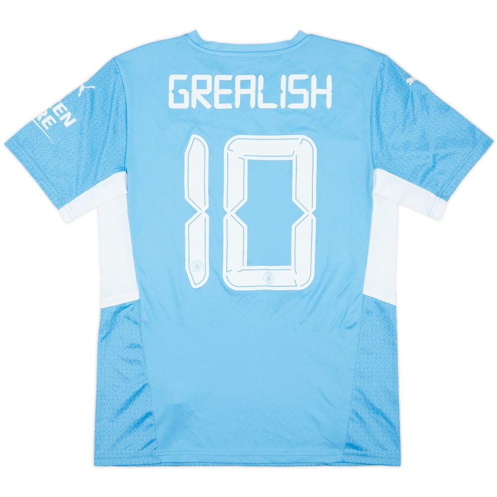 2021-22 Manchester City Home Shirt Grealish #10 - 10/10 - (M)
