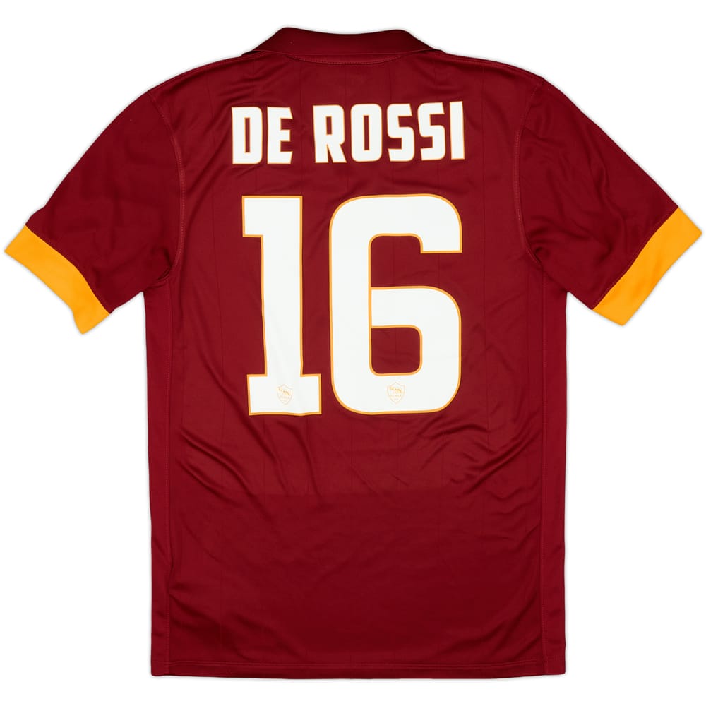2014-15 Roma Home Shirt De Rossi #16 - 9/10 - (S)