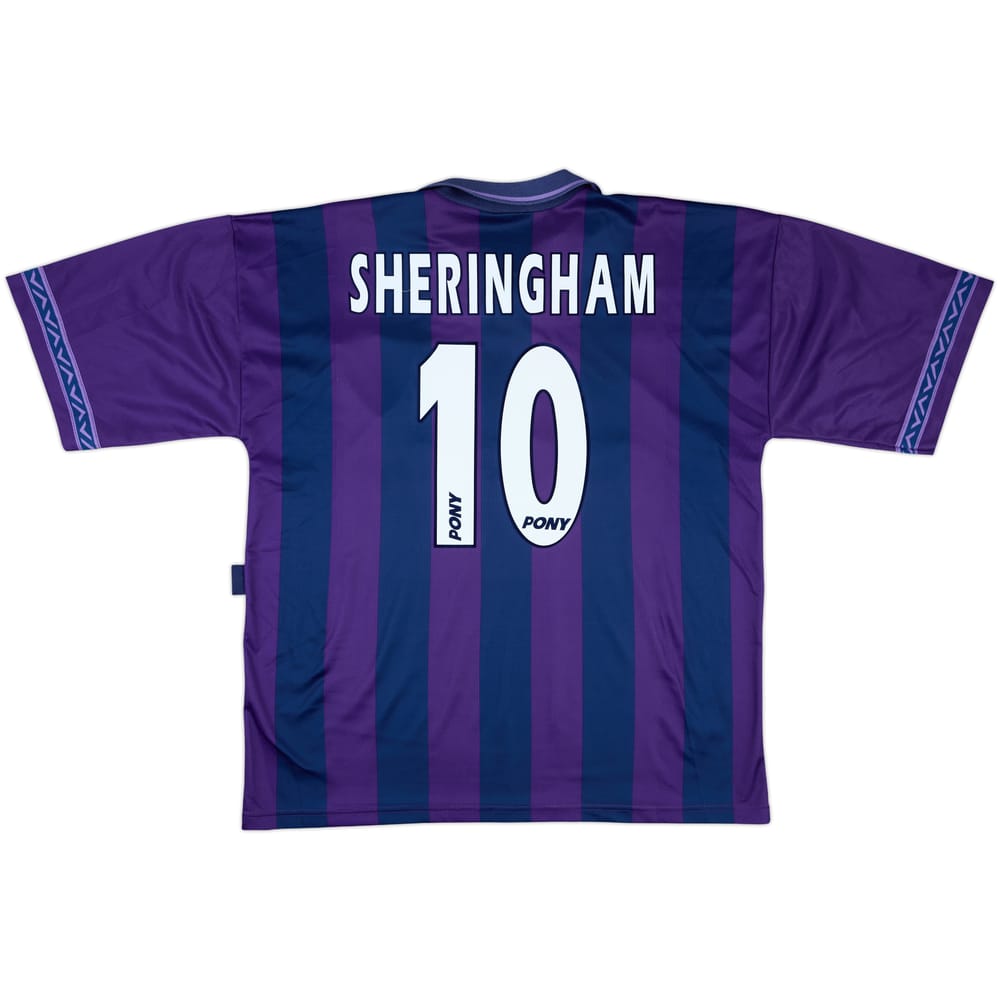 1995-97 Tottenham Away Shirt Sheringham #10 - 8/10 - (XL)