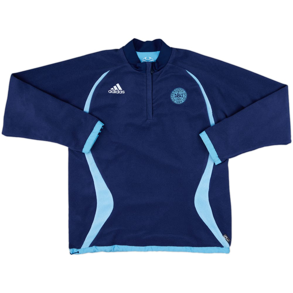 2006-08 Denmark adidas Reversible Fleece 1/4 Zip Top - 8/10 - (L)