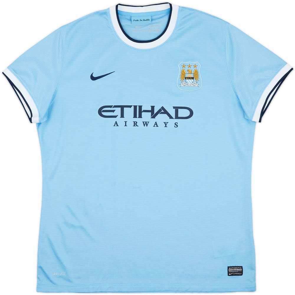 2013-14 Manchester City Home Shirt - 7/10 - (Women's XL)