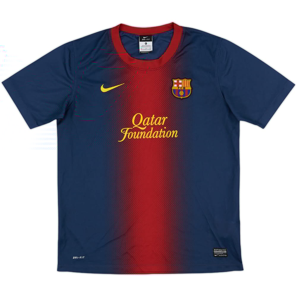 2012-13 Barcelona Basic Home Shirt - 9/10 - (XL.Boys)
