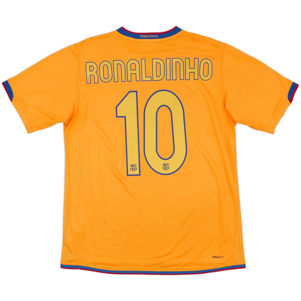 2006-08 Barcelona Away Shirt Ronaldinho #10 - 8/10 - (M)