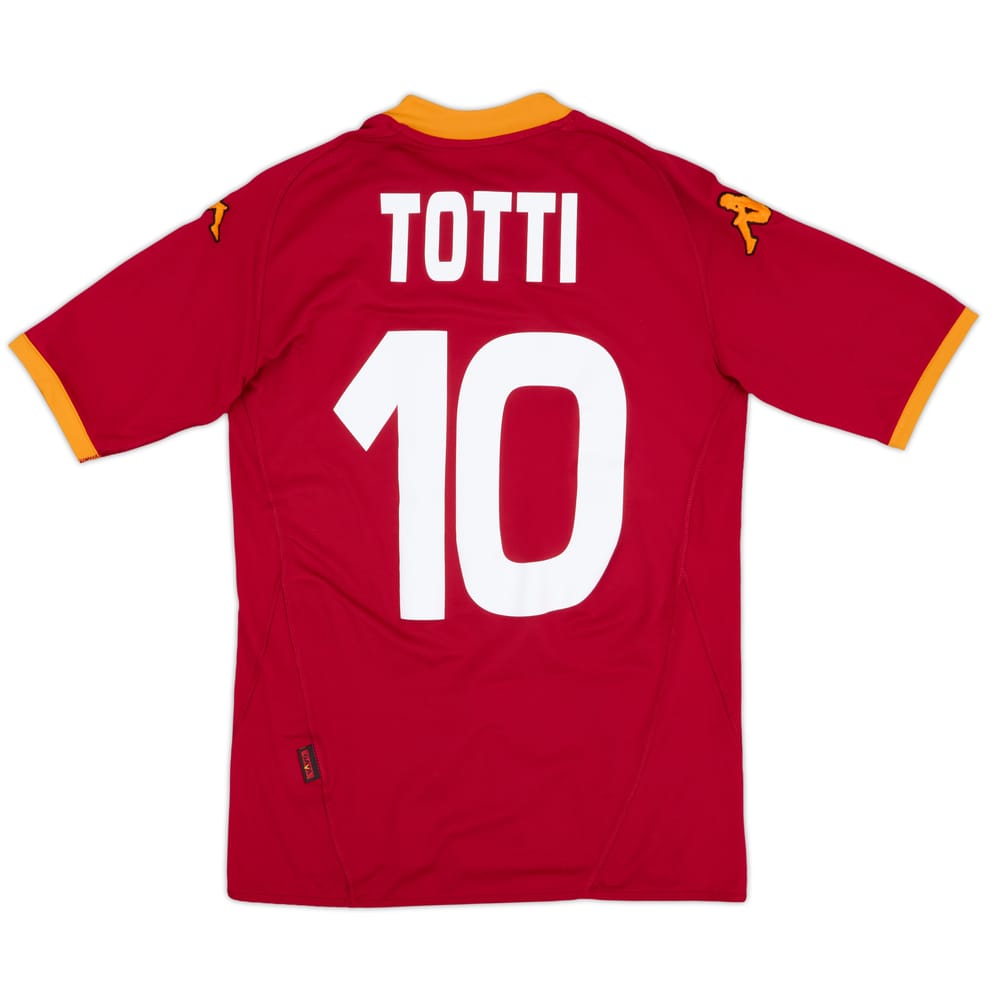 2007-08 Roma Home Shirt Totti #10 - 7/10 - (S)