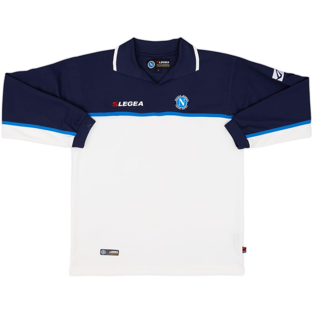 2003-04 Napoli Legea Polo L/S Shirt - 7/10 - (L)