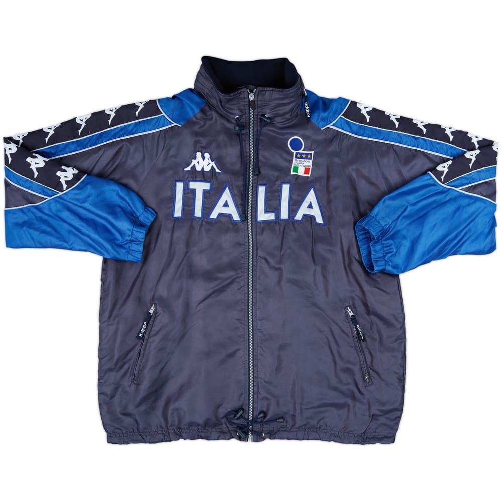 1999-00 Italy Kappa Hooded Rain Jacket - 8/10 - (XL)