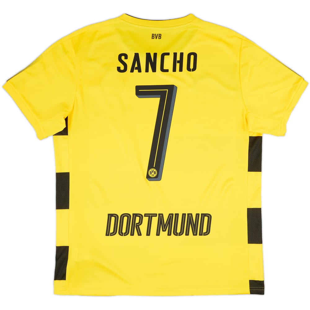 2017-18 Borussia Dortmund Home Shirt Sancho #7 - 10/10 - (L)