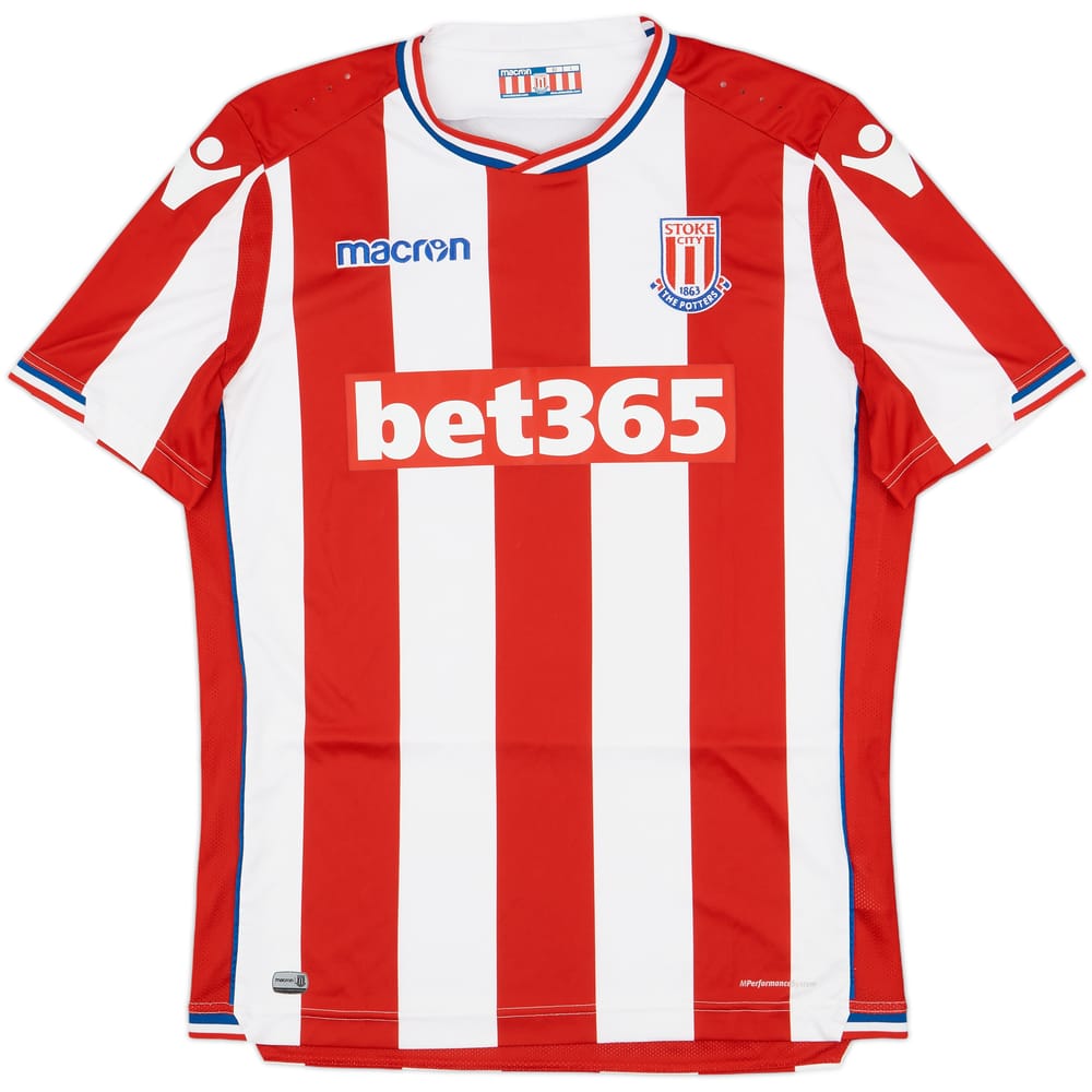 2017-18 Stoke City Home Shirt - 10/10 - (L)