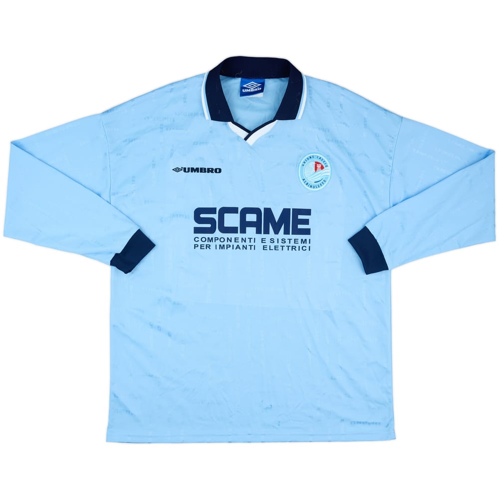 1998-99 Albinoleffe Match Issue Home L/S Shirt #14