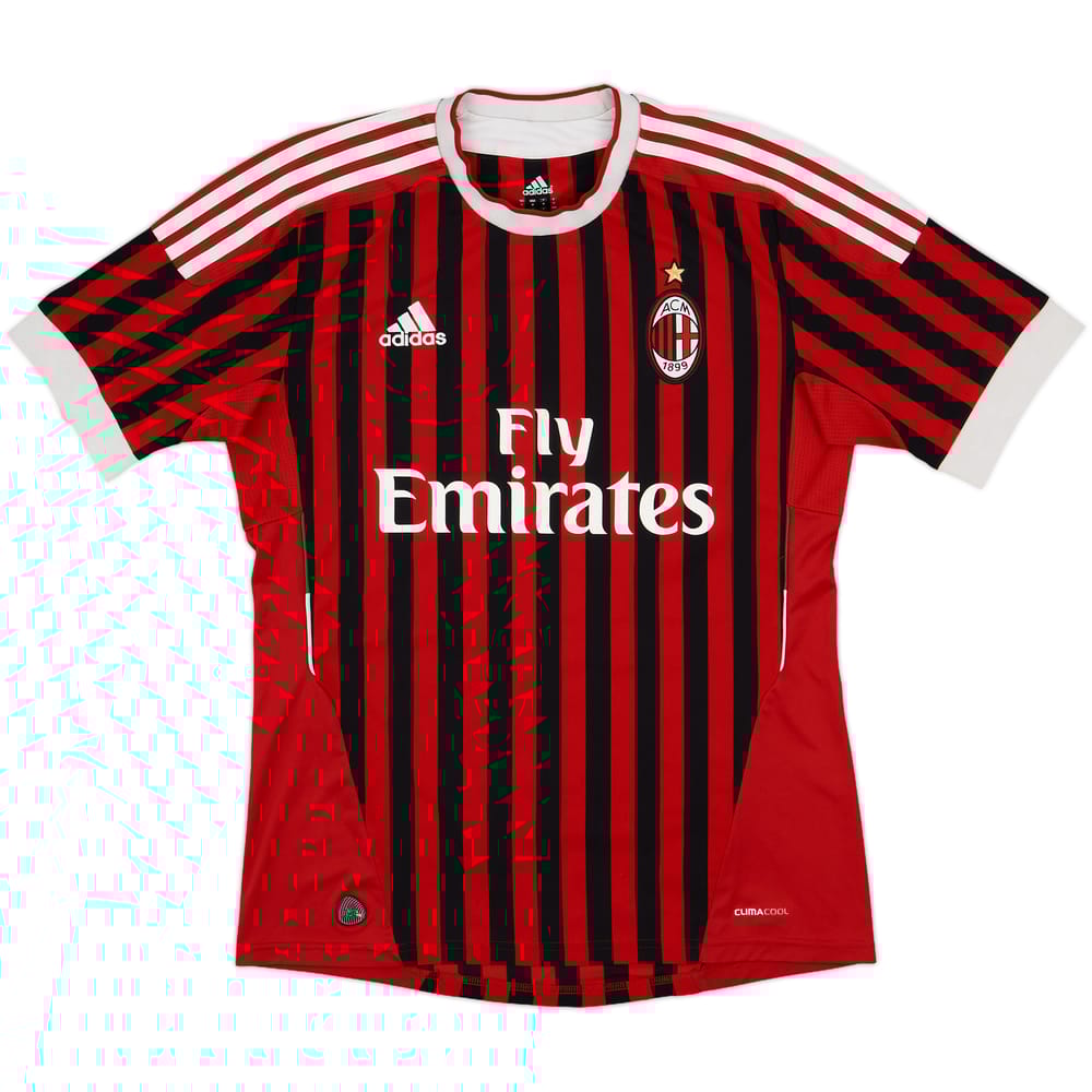 2011-12 AC Milan Home Shirt - 5/10 - (M)
