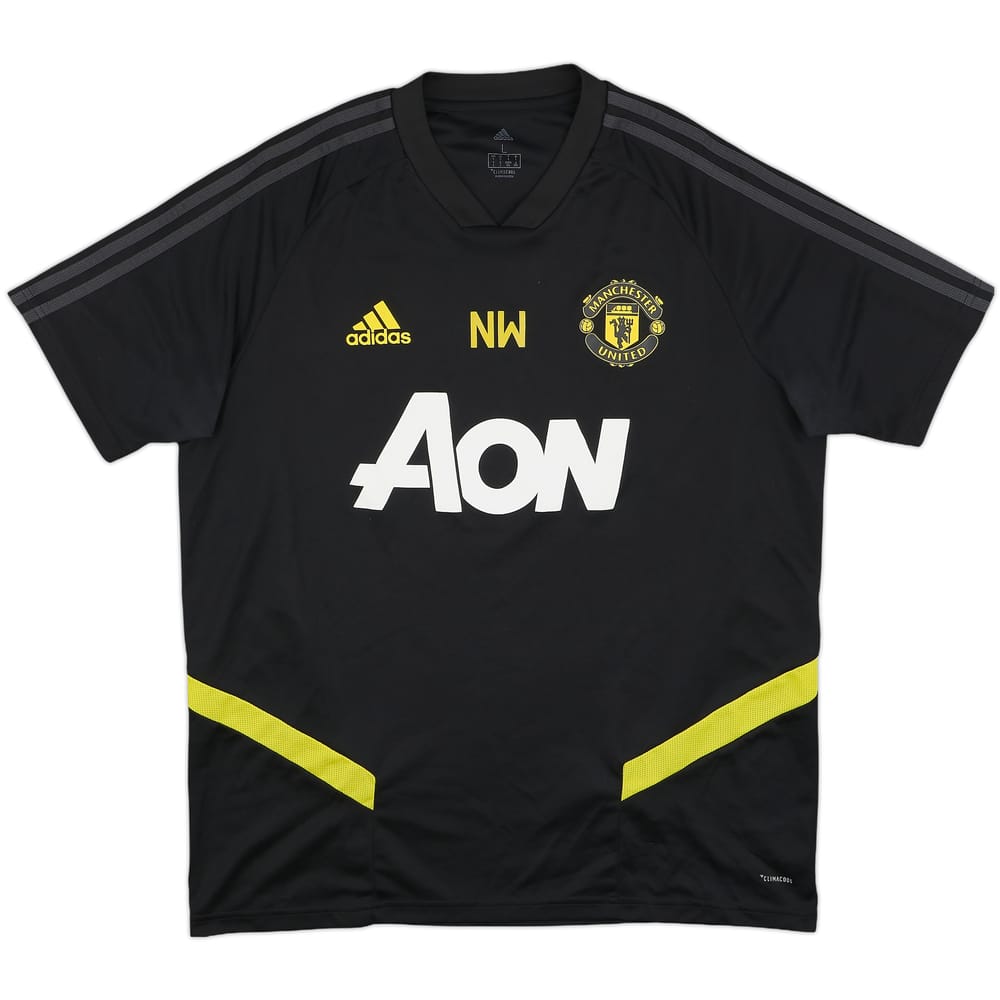 2019-20 Manchester United Staff Issue adidas Training Shirt 'NW' - 9/10 - (L)