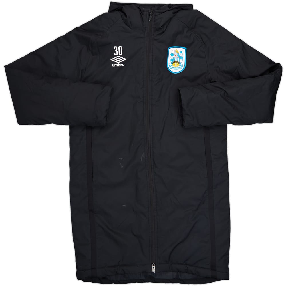 2020-21 Huddersfield Umbro Player Issue Hooded Padded Bench Coat #30 - 6/10 - (M)