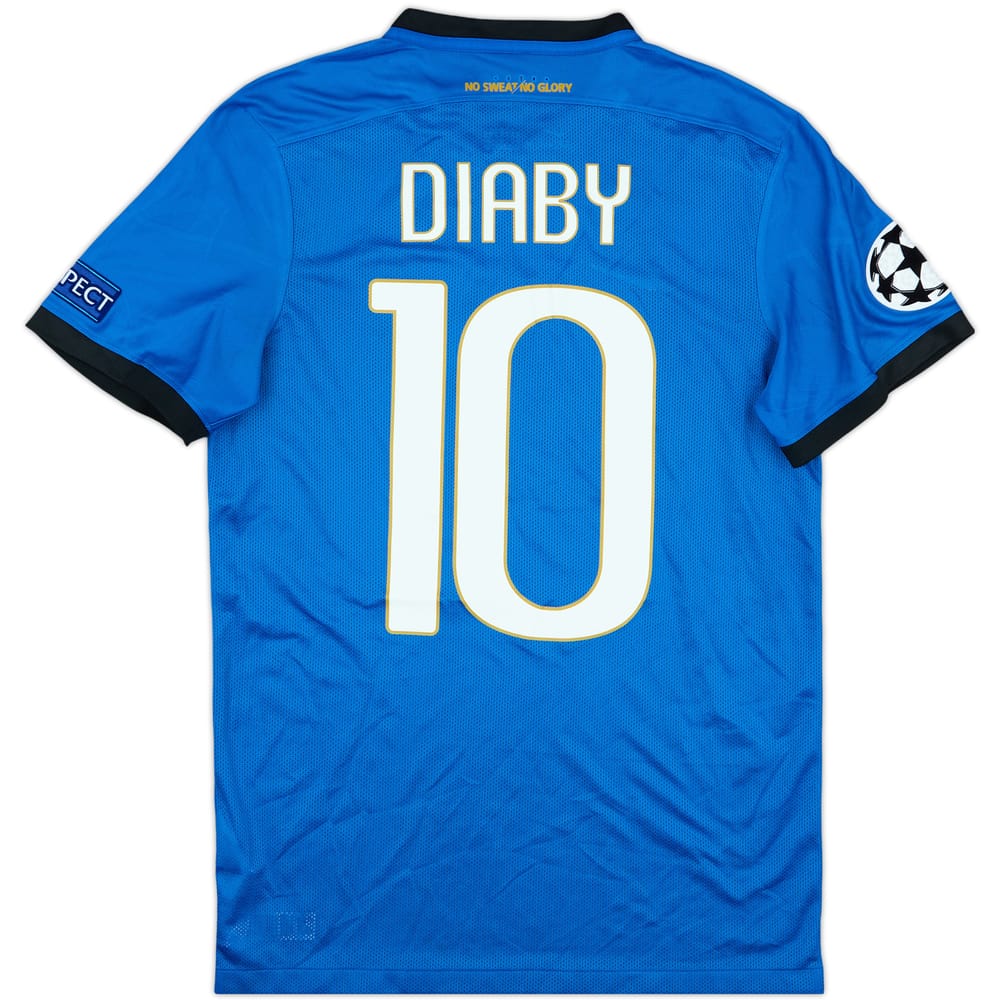 2016-17 Club Brugge Match Issue Champions League Home Shirt Diaby #10