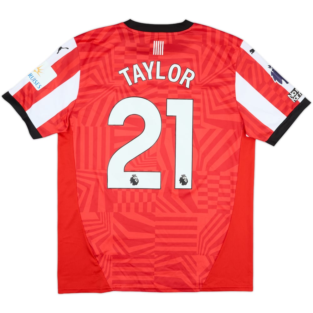 2024-25 Southampton Match Issue Home Shirt Taylor #21