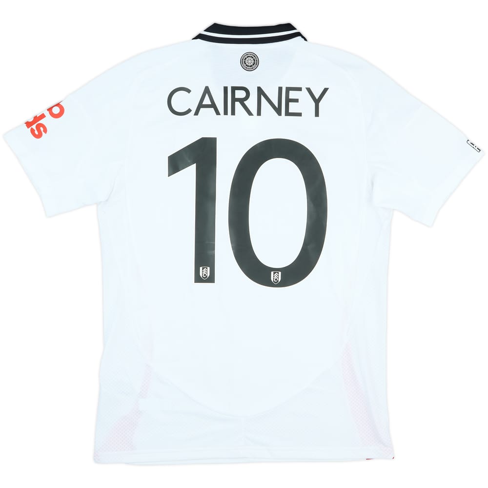 2024-25 Fulham Match Issue FA Cup Home Shirt Cairney #10