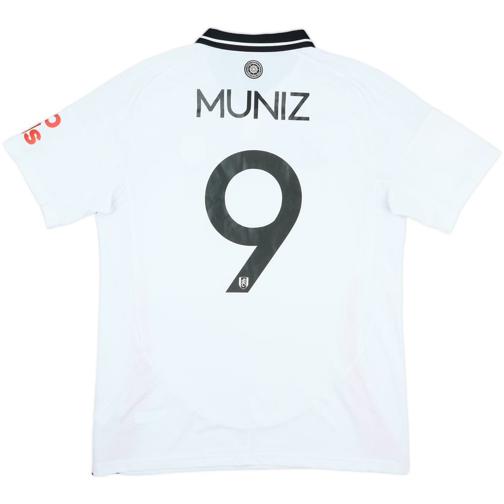 2024-25 Fulham Match Issue FA Cup Home Shirt Muniz #9