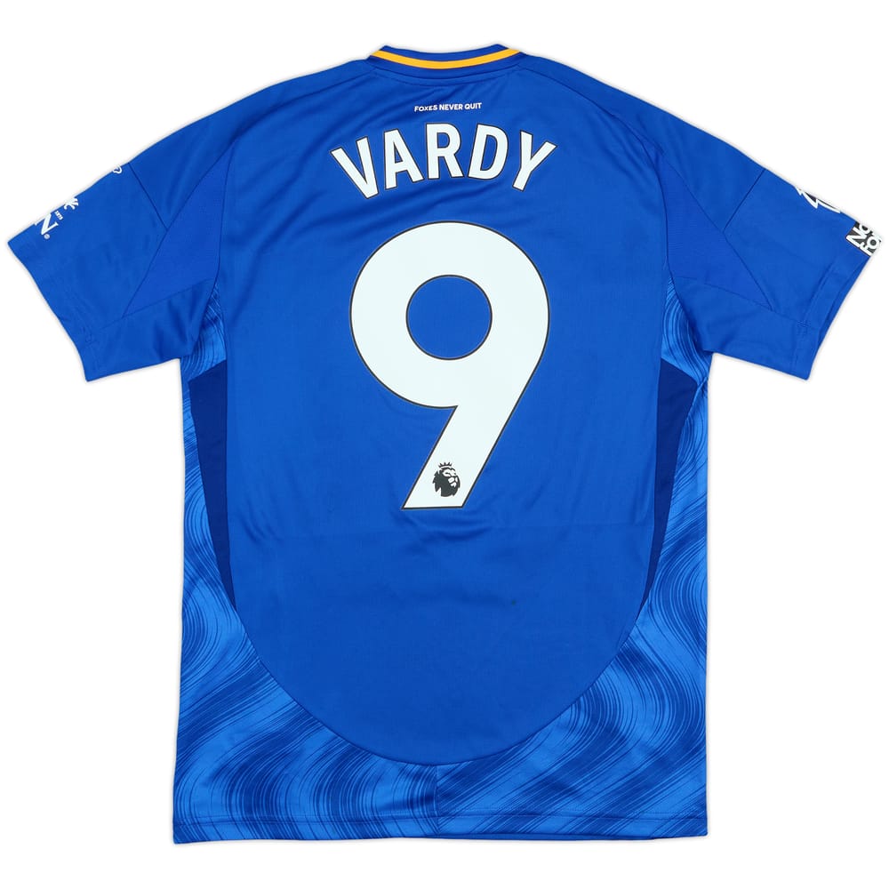 2024-25 Leicester Match Issue Home Shirt Vardy #9