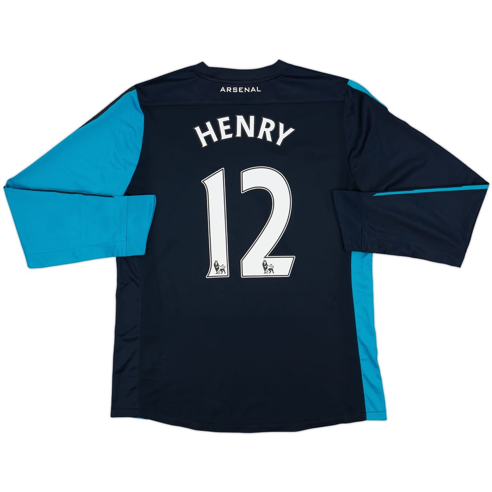 2011-12 Arsenal Prototype Player Issue Away L/S Shirt Henry #12 - 7/10 - (XL)