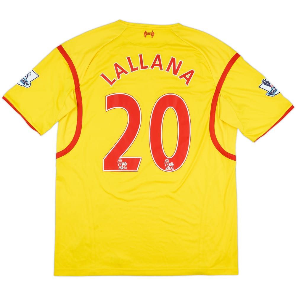 2014-15 Liverpool Away Shirt Lallana #20 - 6/10 - (XXL)