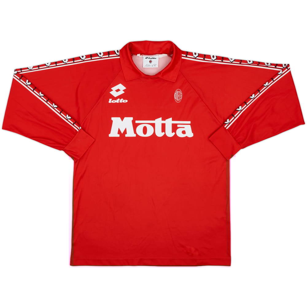 1995-96 AC Milan Lotto Training L/S Shirt - 8/10 - (XL)