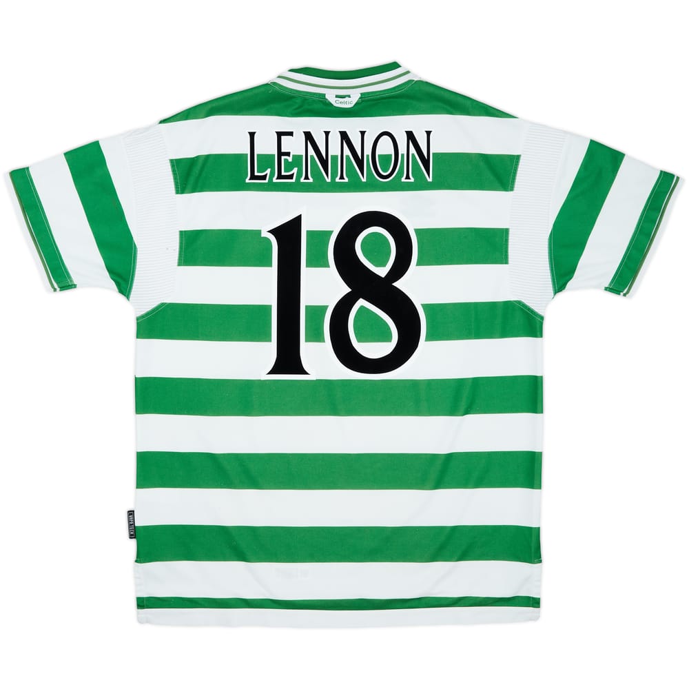 1999-01 Celtic Home Shirt Lennon #18 - 6/10 - (XL)