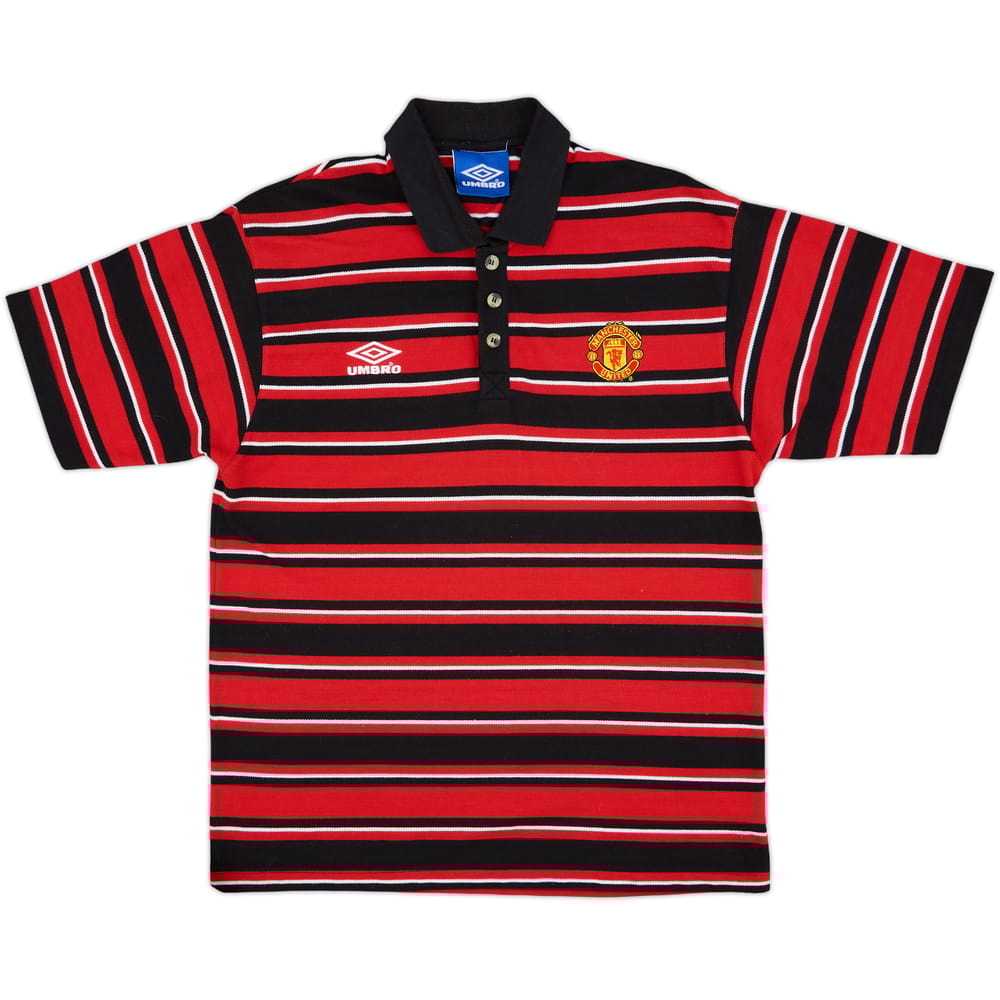 1998-99 Manchester United Umbro Polo Shirt - 5/10 - (L)