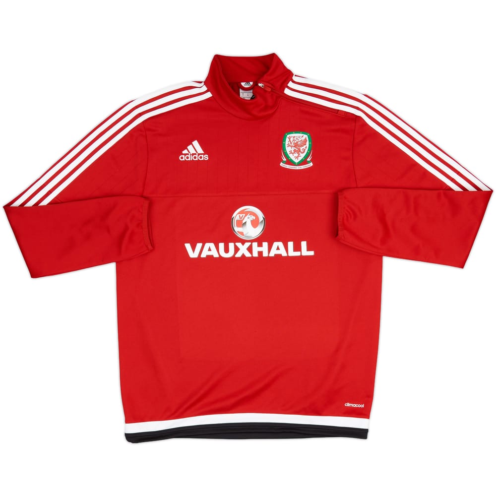 2016-17 Wales adidas 1/4 Zip Drill Top - 9/10 - (M)