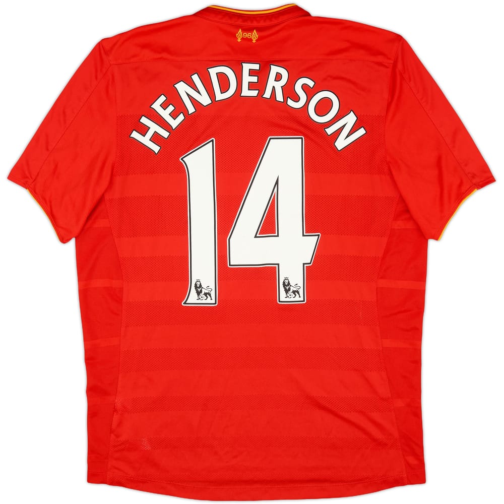2016-17 Liverpool Home Shirt Henderson #14 - 9/10 - (L)