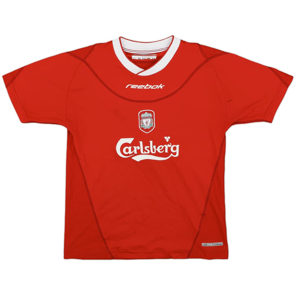 2002-04 Liverpool Home Shirt - 7/10 - (L.Boys)