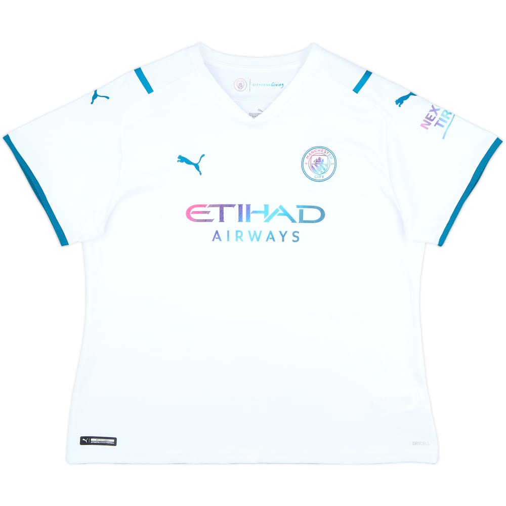 2021-22 Manchester City Away Shirt - 9/10 - (Women's XL)
