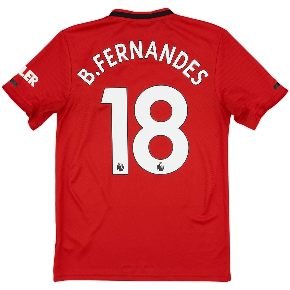 2019-20 Manchester United Home Shirt B.Fernandes #18 - 6/10 - (S)