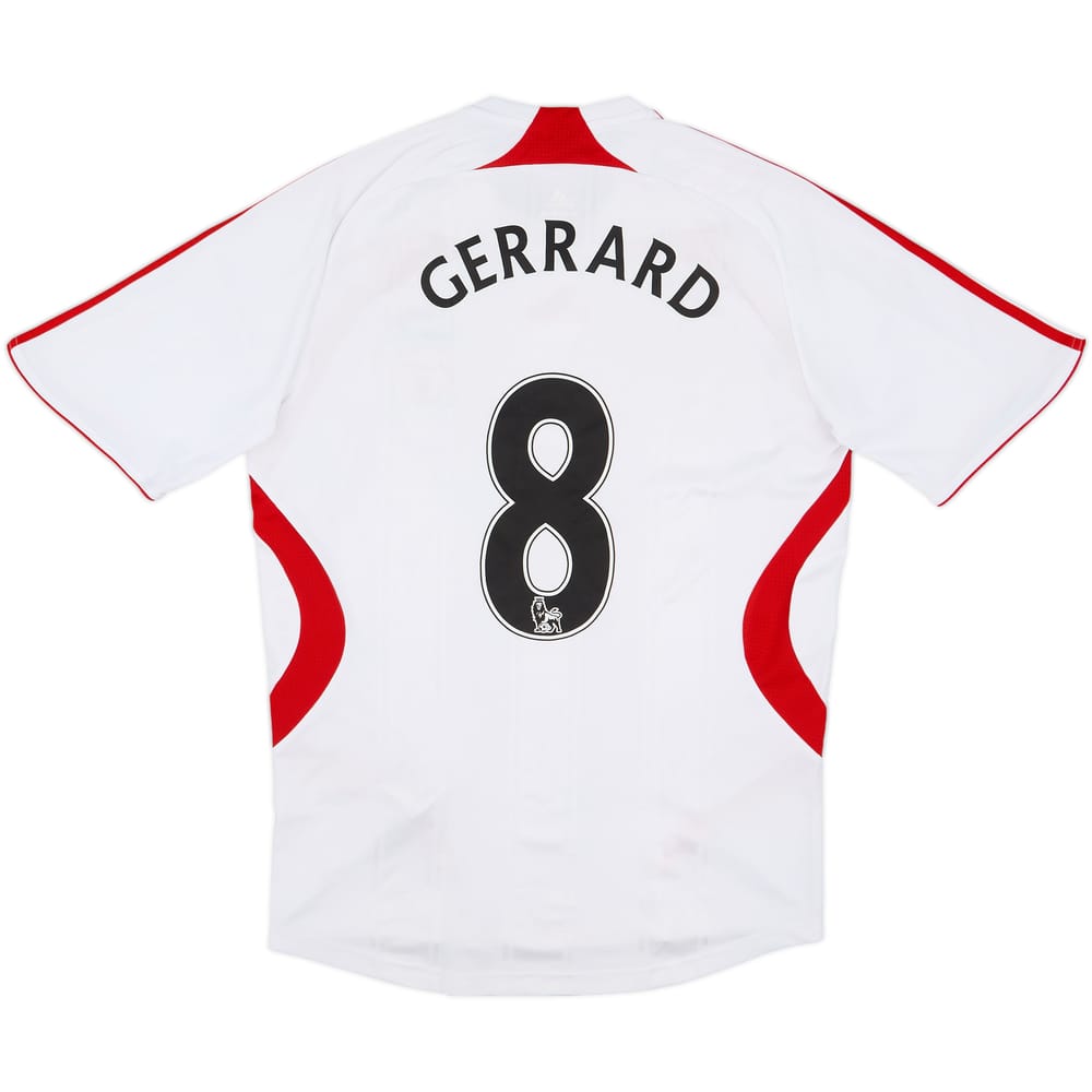 2007-08 Liverpool Away Shirt Gerrard #8 - 7/10 - (S)