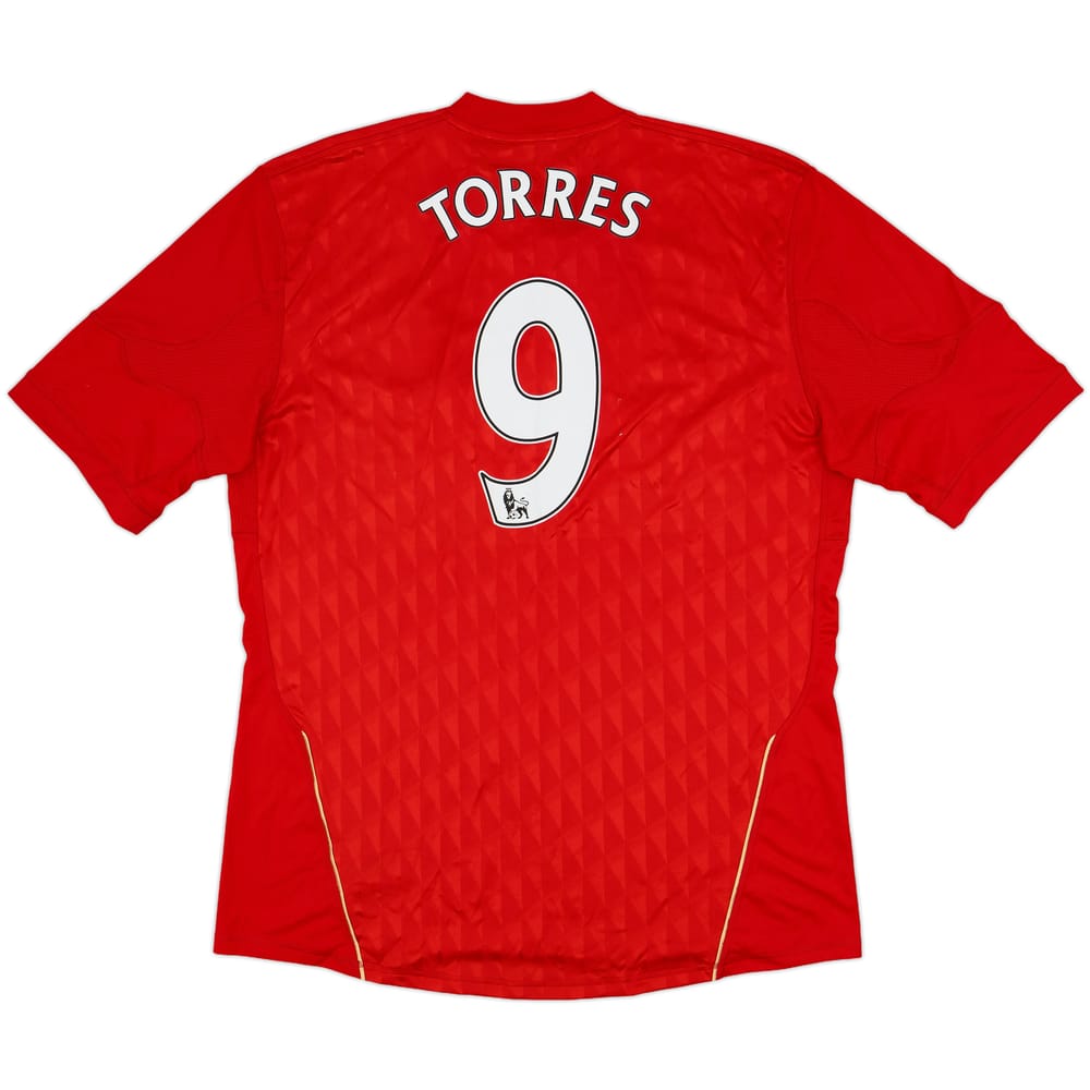 2010-12 Liverpool Home Shirt Torres #9 - 9/10 - (XL)