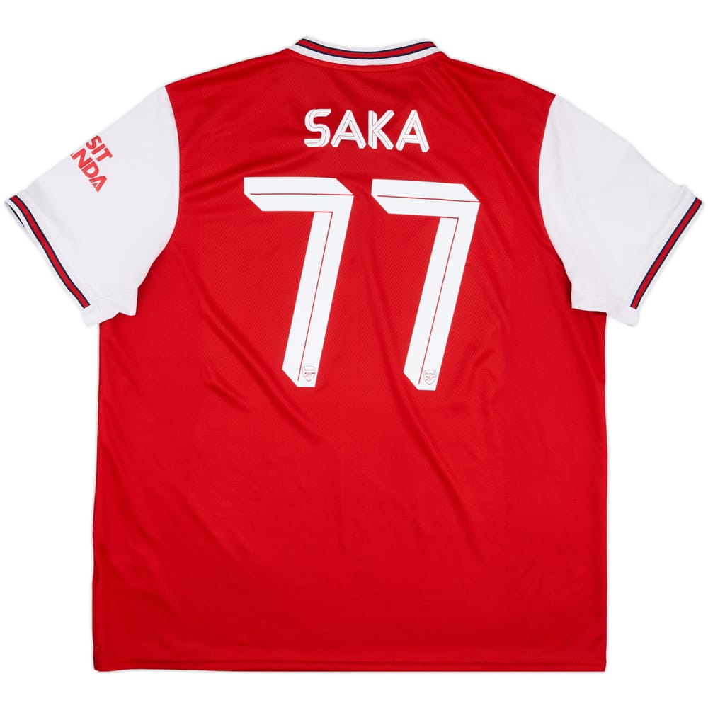 2019-20 Arsenal Home Shirt Saka #77 - 7/10 - (XXL)