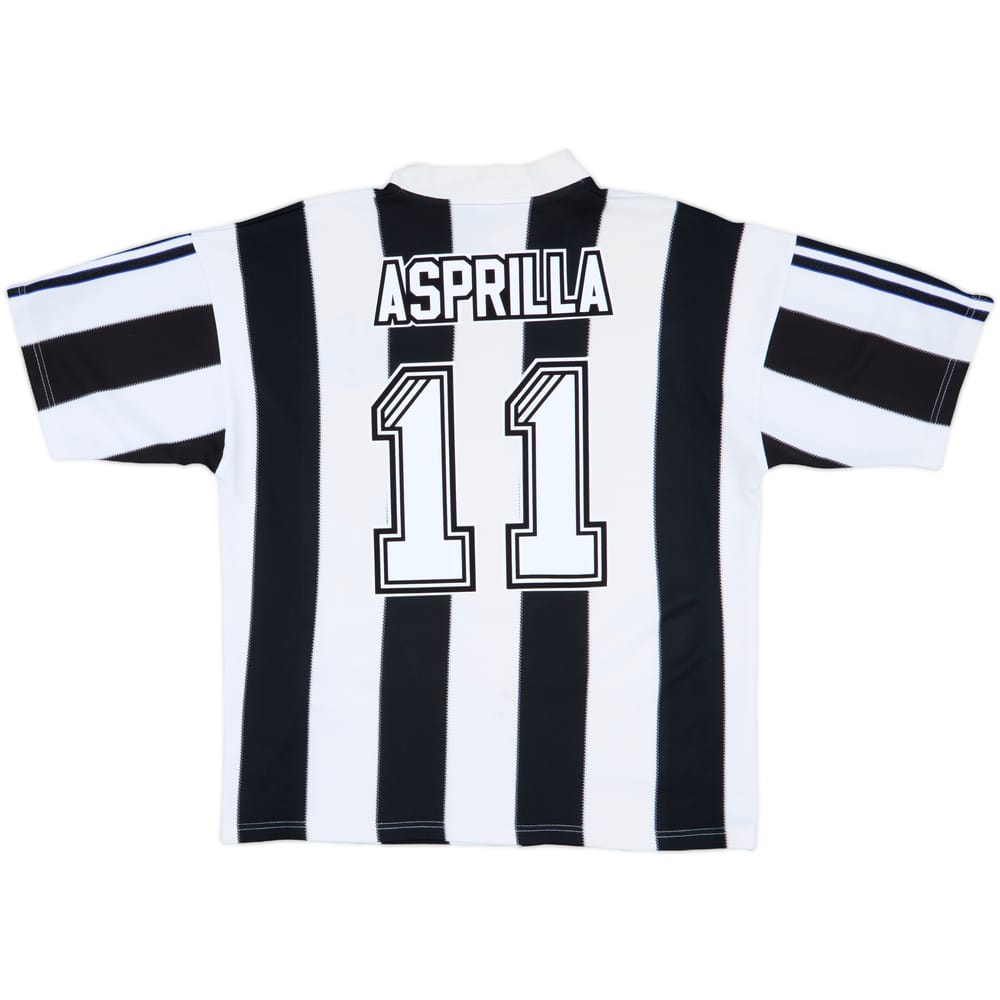 1995-97 Newcastle Home Shirt Asprilla #11 - 7/10 - (L)