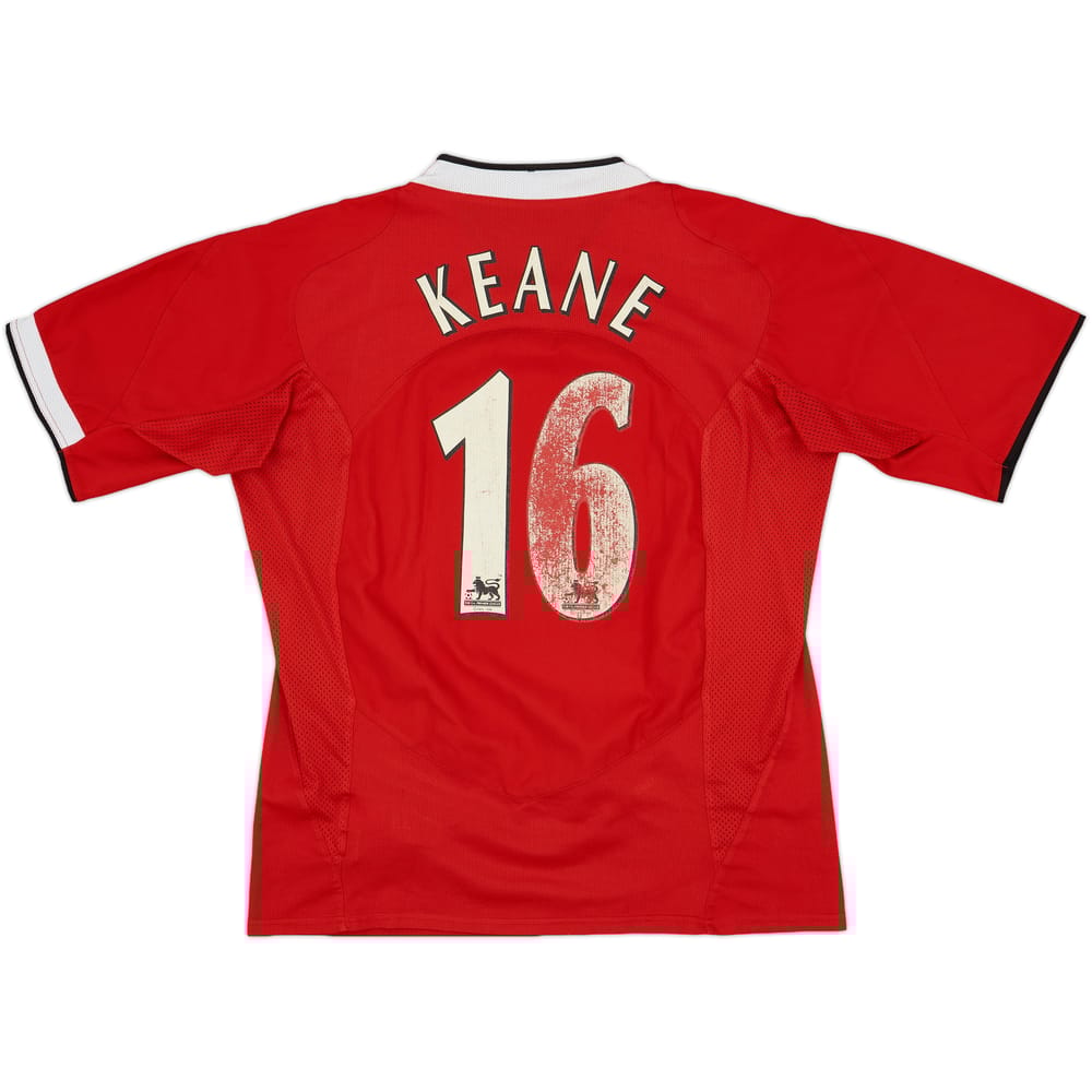 2004-06 Manchester United Home Shirt Keane #16 - 4/10 - (L)
