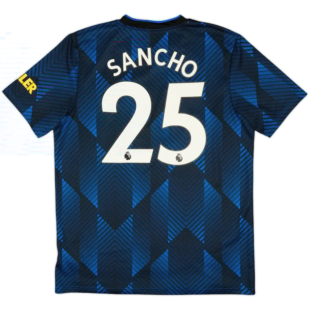 2021-22 Manchester United Third Shirt Sancho #25 - 7/10 - (L)