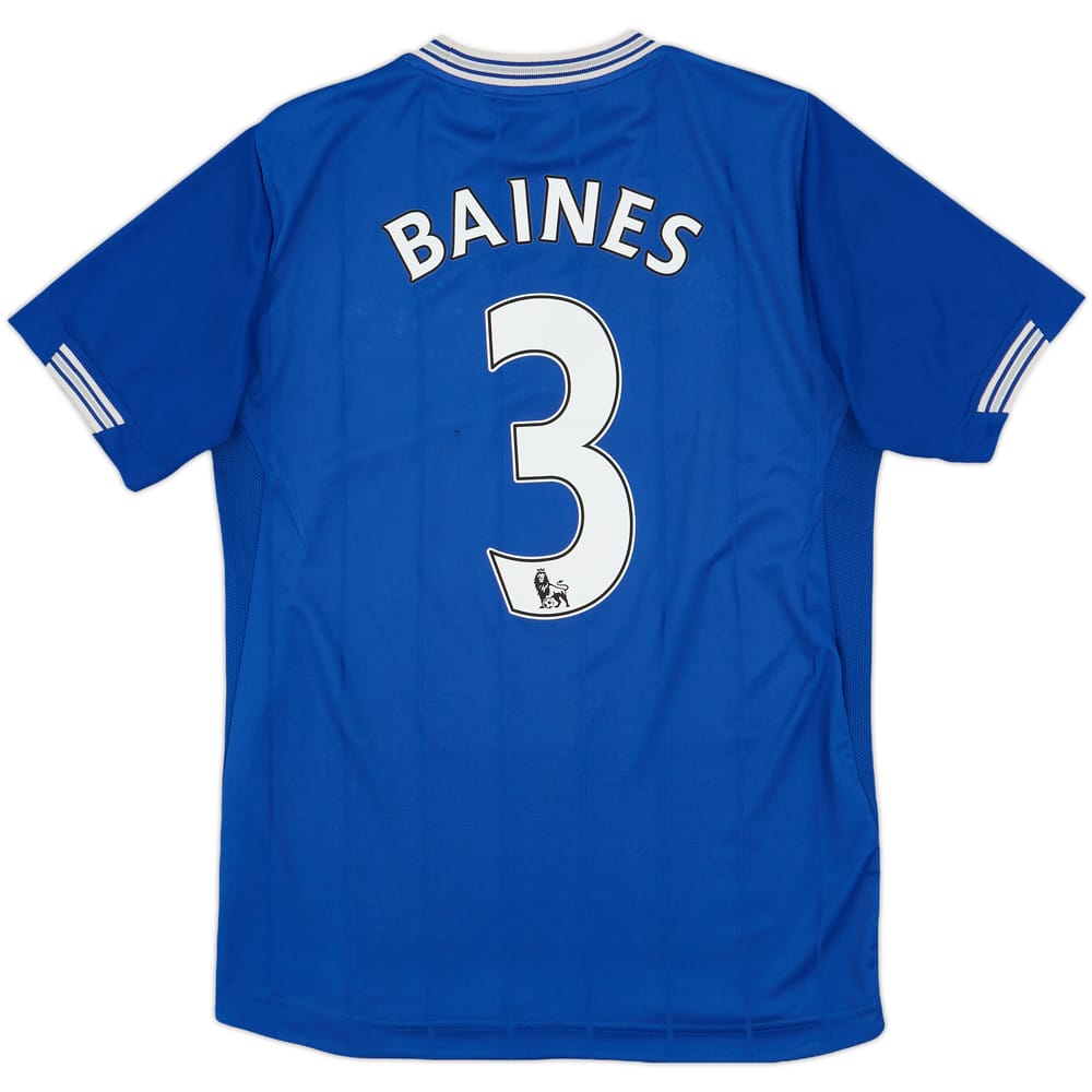 2009-10 Everton Home Shirt Baines #3 - 5/10 - (M)