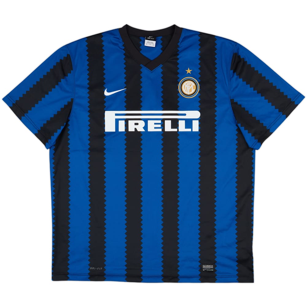 2010-11 Inter Milan Basic Home Shirt - 10/10 - (XXL)