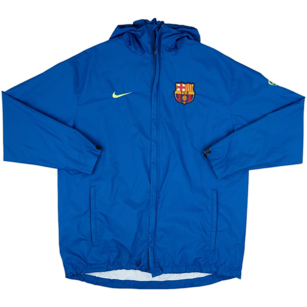 2009-10 Barcelona Nike Hooded Rain Jacket - 8/10 - (L)