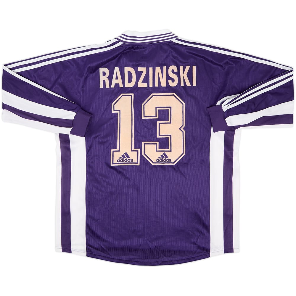 Camiseta de local de manga larga versión de partido del Anderlecht 1998-99 Radzinski #13