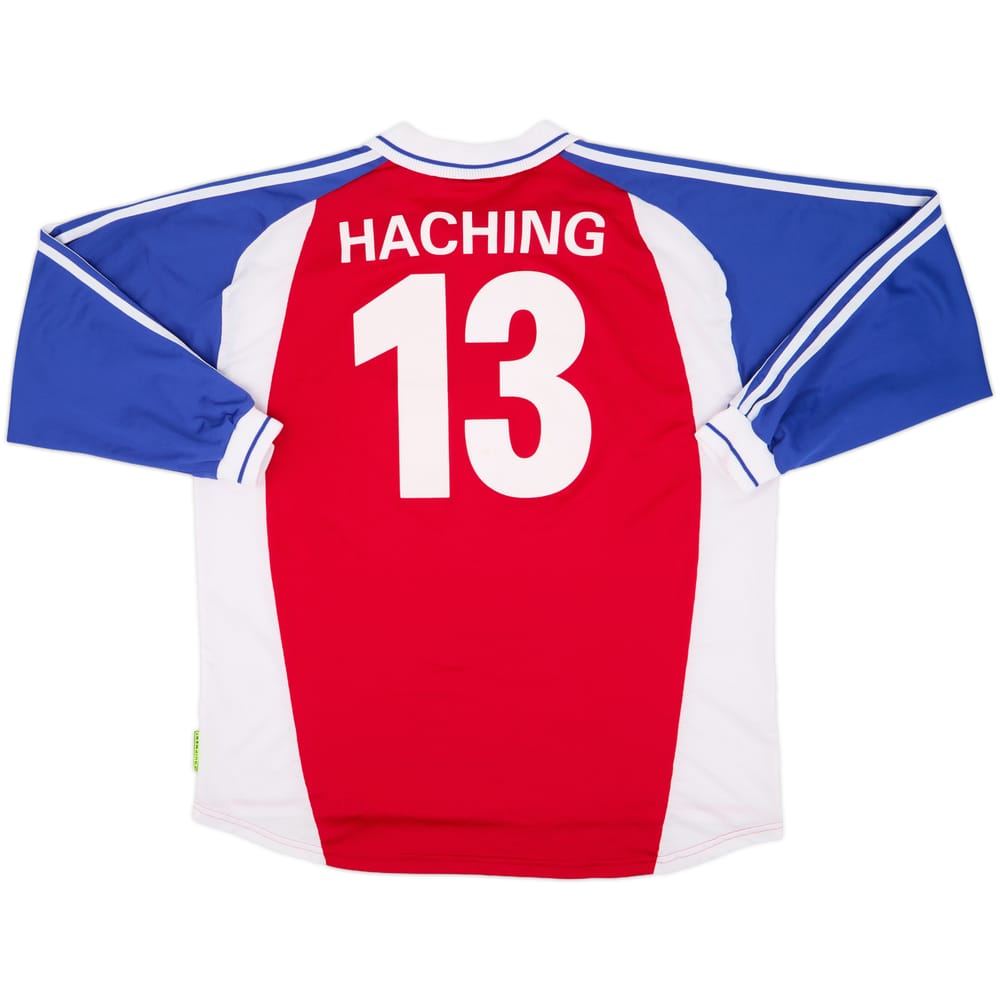 2000-02 Unterhaching Match Issue Home L/S Shirt #13