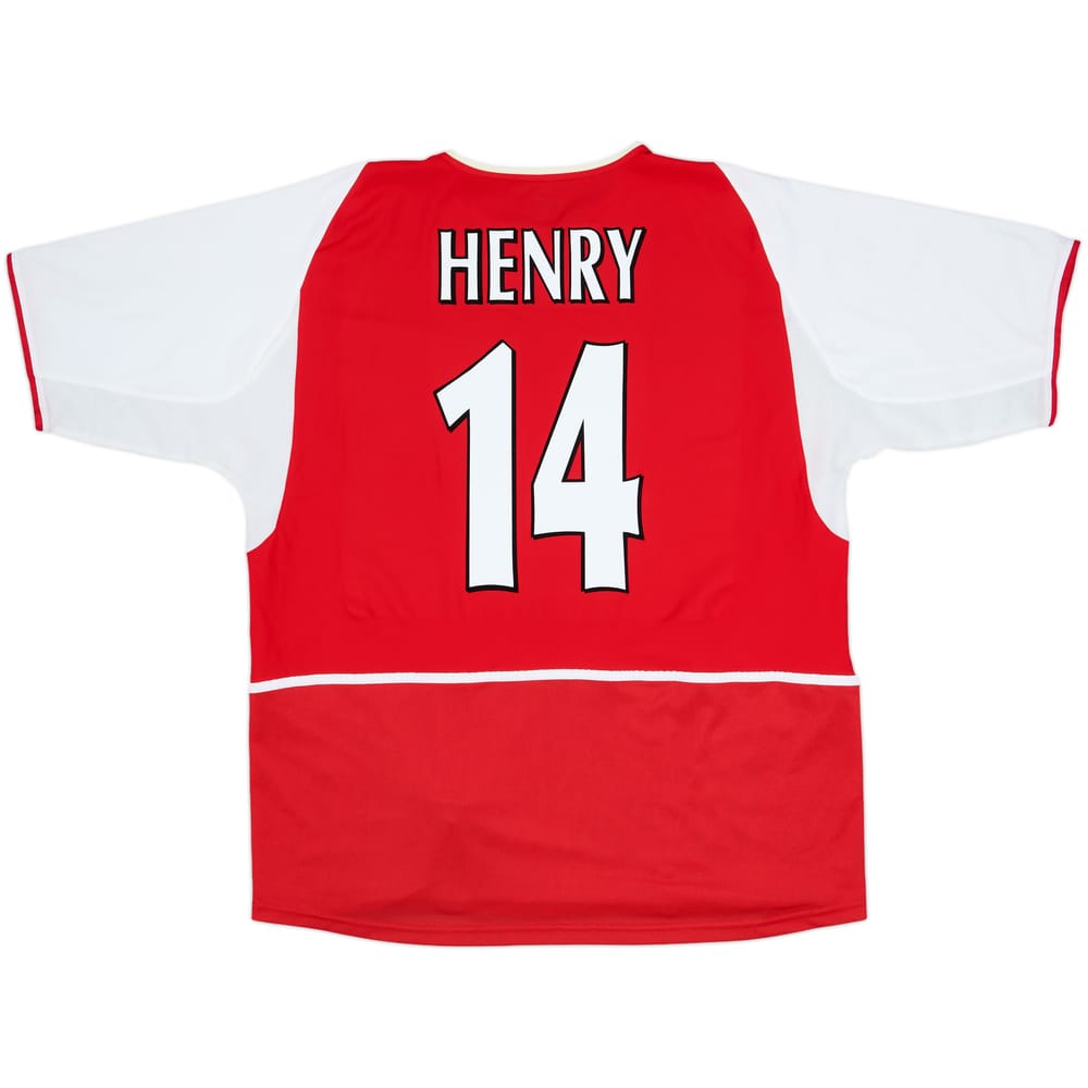 2002-04 Arsenal Home Shirt Henry #14 - 9/10 - (XL)