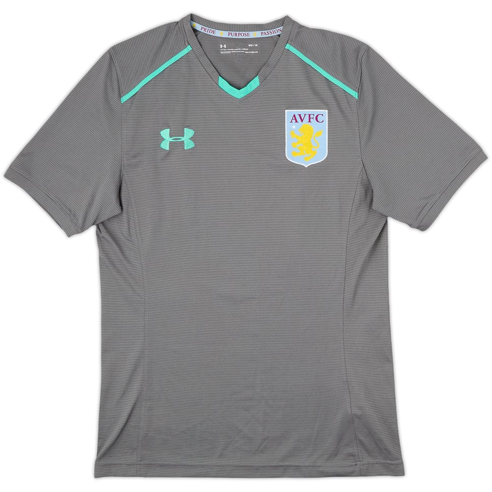 2017-18 Aston Villa Under Armour Training Shirt - 8/10 - (M)