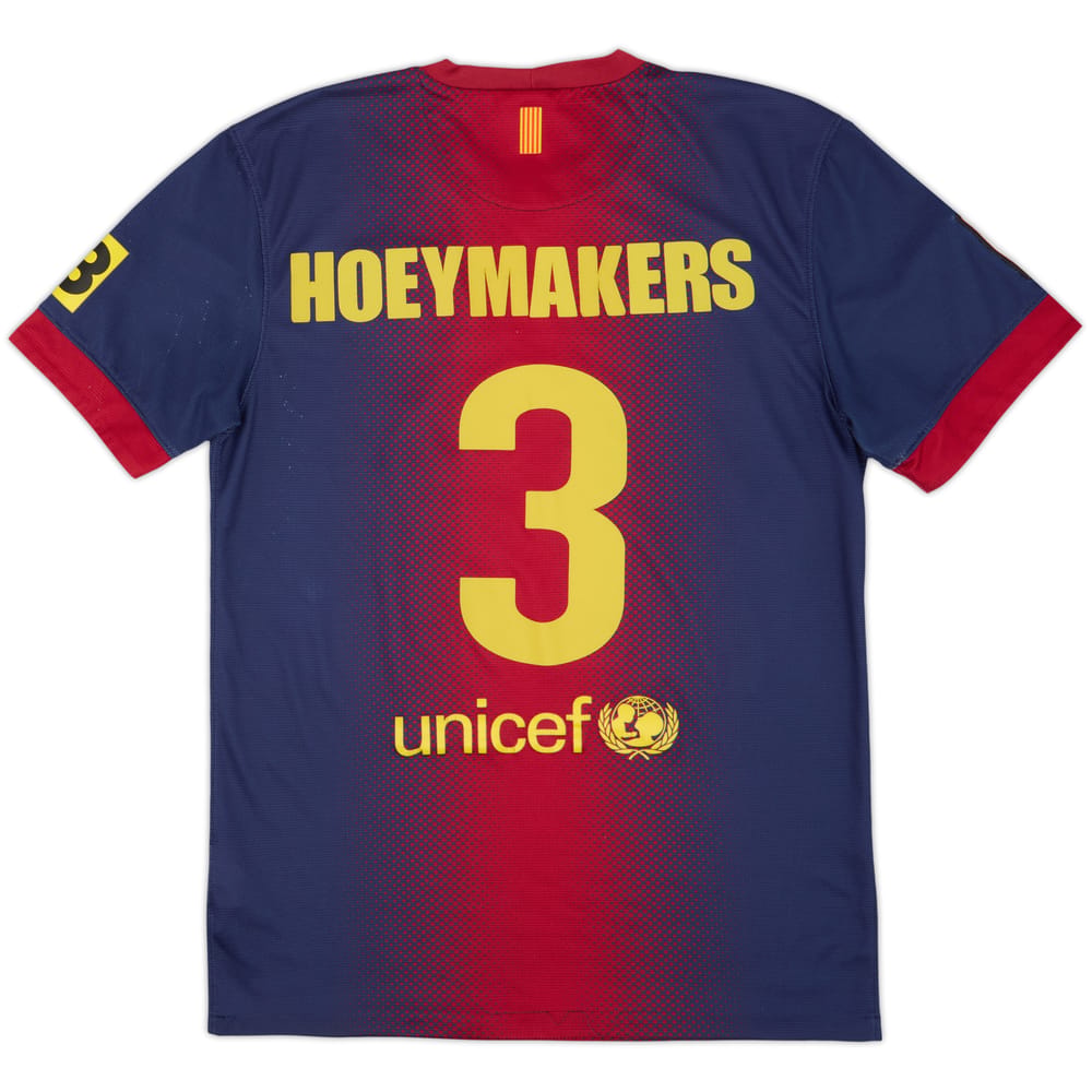 Camiseta de local del Barcelona 2012-13 Hoeymakers #3 - 6/10 - (S)