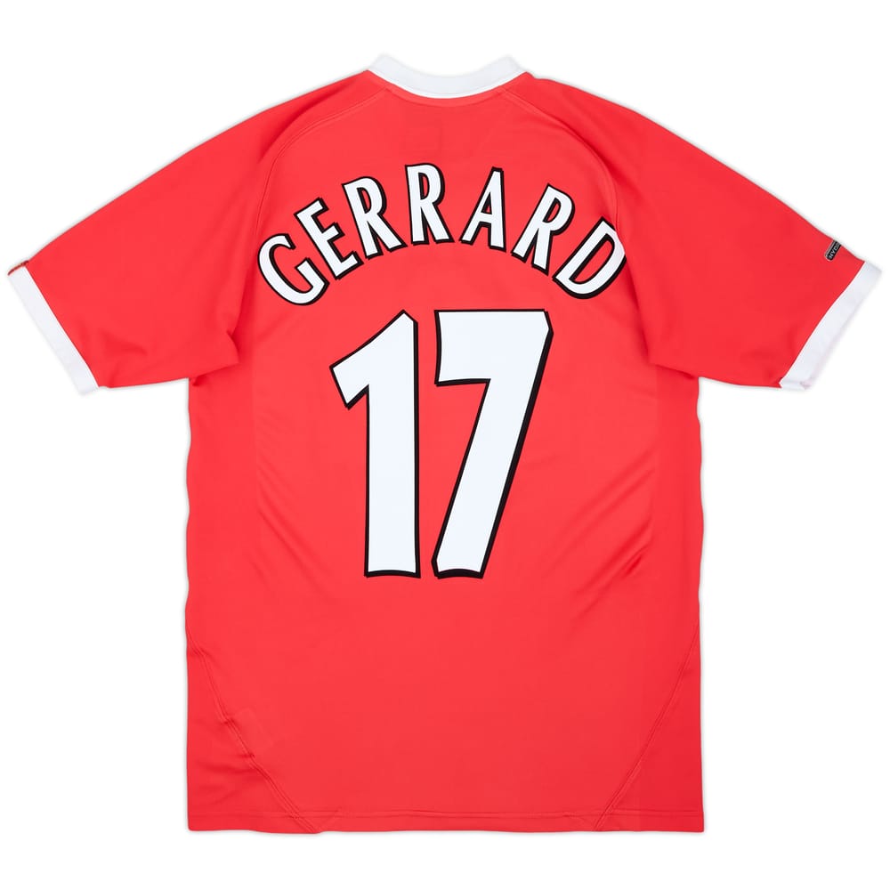 2001-03 Liverpool CL Shirt Gerrard #17 - 6/10 - (S)
