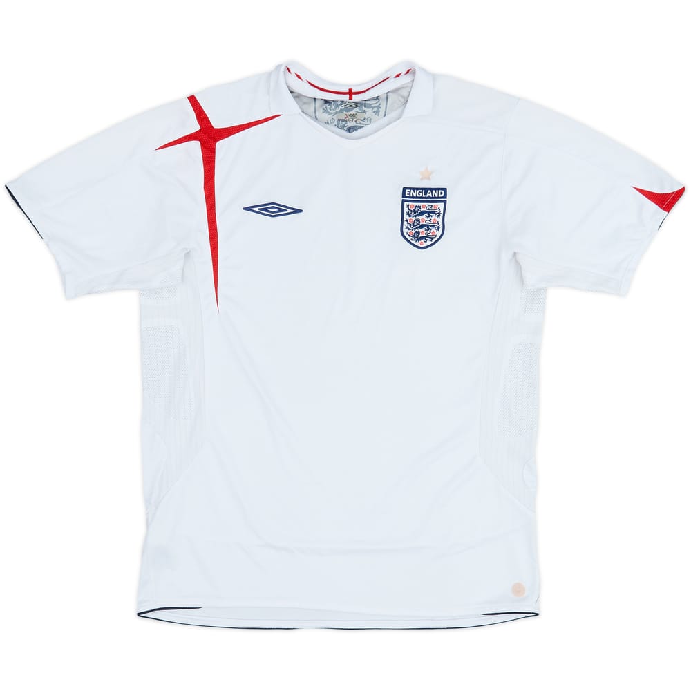 2005-07 England Home Shirt - 5/10 - (L)