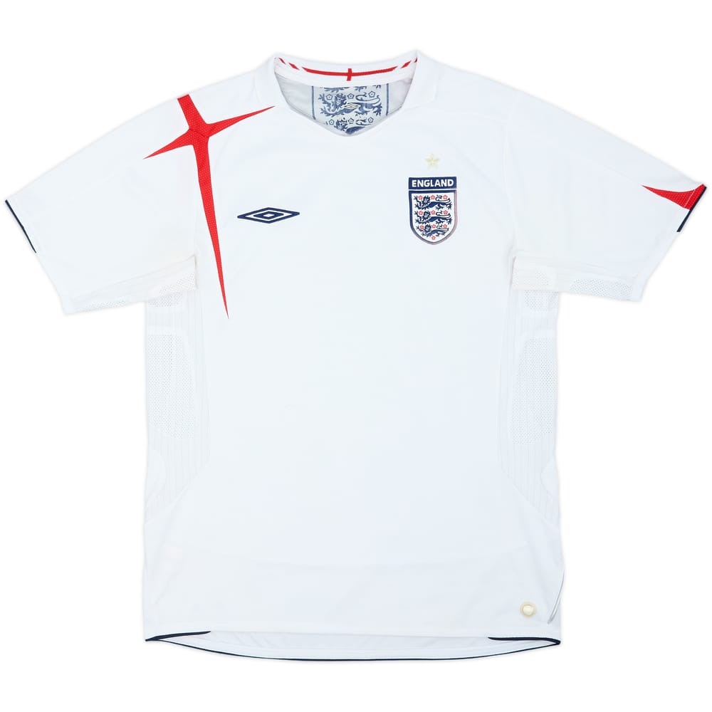 2005-07 England Home Shirt - 5/10 - (M)