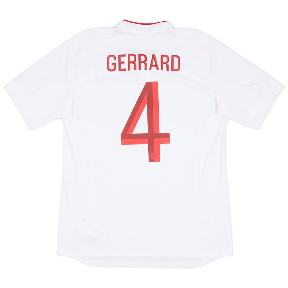 2012-13 England Home Shirt Gerrard #4