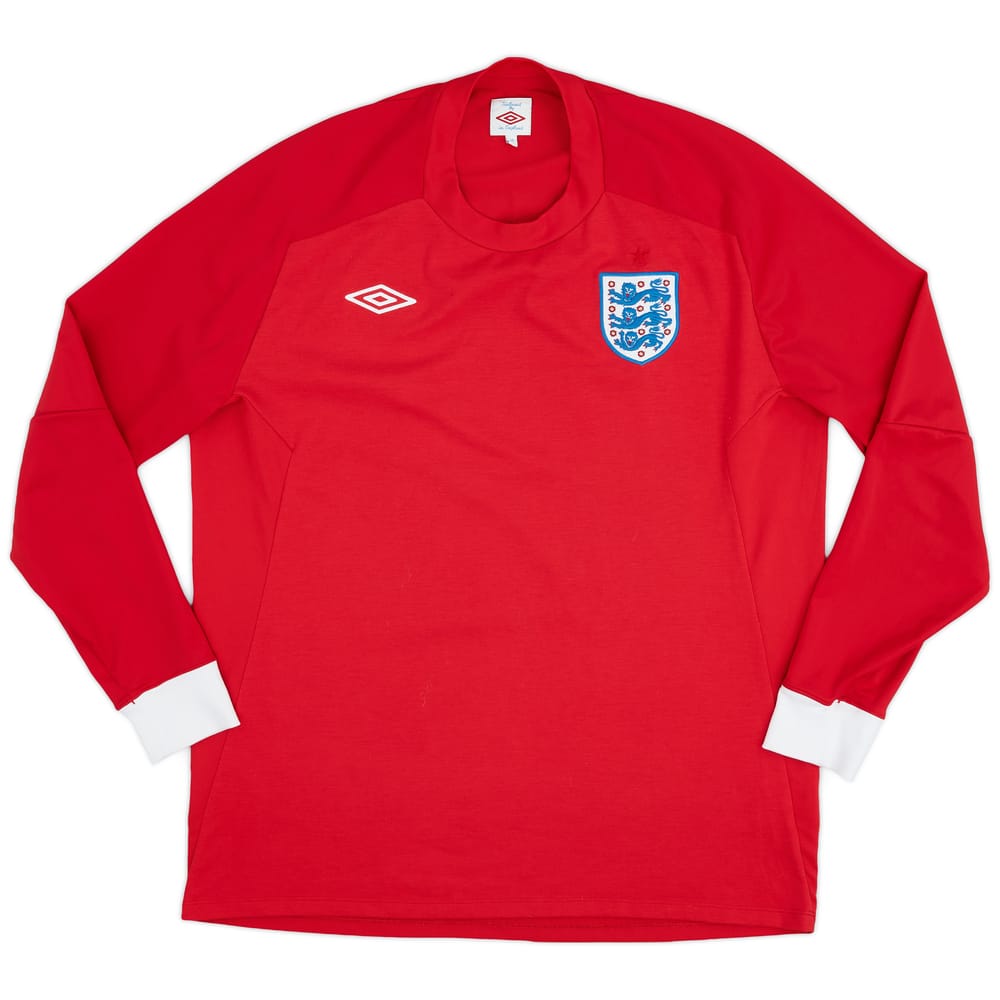 2010-11 England Away L/S Shirt - 9/10 - (XL)